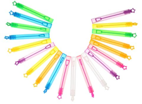 NAMOARLY 30stücke Teiliges Bunter Seifenblasenstäbe Für Mädchen Nachfüllbare Blasenspielzeuge Mit Kreativem Stern-Design Für Partys Hochzeiten Und Outdoor-aktivitäten