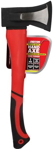 Dekton 1Kg Log Splitting Axe-Precision-Engineered Axe For Efficient Firewood Splitting, Chopping| Steel Blade For Sharpness| Ergonomic Handle| Ideal For Outdoor, Camping, Home Use|Durable