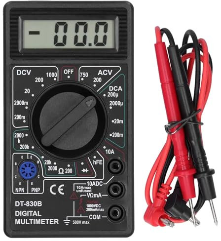 Tester multimetro digitale, DT830B voltmetro elettrico amperometro, multimetro portatile, tester for batteria auto tester for circuiti