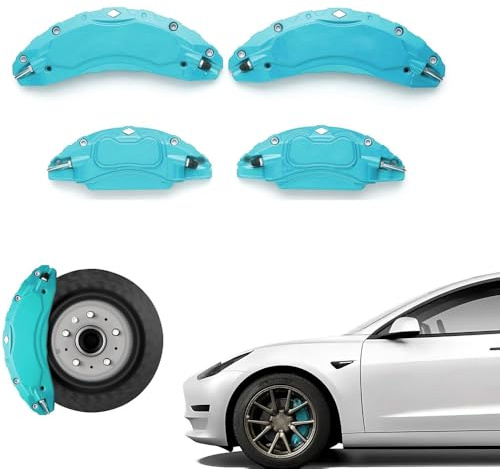 Car Brake Caliper Cover for BMW X5 F15 5 Seats 2014 2015 2016 2017 2018, Aluminum Alloy Disc Brake Caliper Cover Guards Wheel Hub Front and Rear Brake Caliper Covers,D