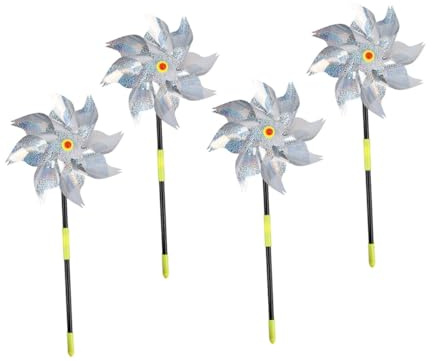 SUPVOX 4pièces Moulin à Vent Outil Anti- pour Jardin Dispositif De Décoration avec Réflectivité Forte
