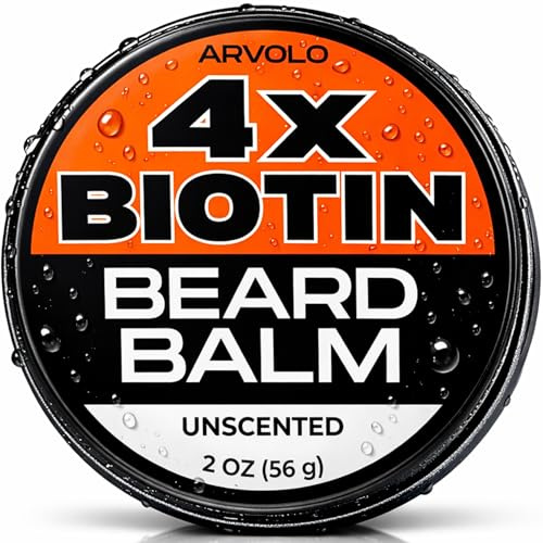 Arvolo Biotin Beard Balm for Men Care – Moustache & Beard Hair Growth, Shaper, Straightener, Filler & Softener Wax Butter Treatment, – For Growth, Grooming, Shaping