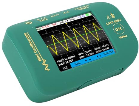 Jiawu Oscilloscopio Digitale Portatile Portatile Frequenza di Campionamento 48MSa/s Facile da Collegare Al PC Ideale per il Lavoro Campo e L'uso in Laboratorio