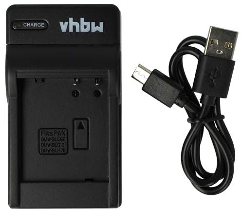 vhbw USB Ladegerät kompatibel mit Panasonic Lumix DMC-TZ202 Kamera Camcorder/Akku - Ladeschale, Ladeanzeige, 8,4 V