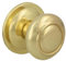 Amig - Pomello Per Porta D'ingresso | Larghezza massima della porta 70 mm | Include perno filettato e dado | Pomello a sfera cava | Facile da montare | Acciaio Ottone Verniciato