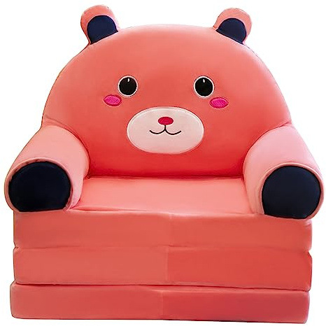 Cuscino per Divano in Peluche, Poltrona per Bambini Pieghevole, 2 in 1, Multicolore, con Morbido Tessuto in Velluto per Bambini Che Fanno un Pisolino o Giocano, Rivestimento (G)
