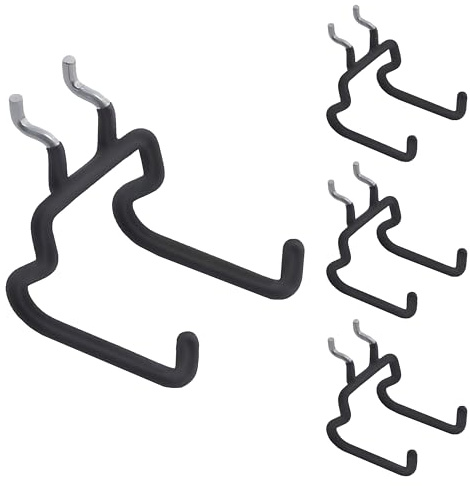 Nivithi 4 Heavy Duty Pegboard Hooks,Pegboard Drill Holder,and Peg Board Tool Hangers.Ideal peg Board Organizer Accessories for Tools and workspace,1“ Hole Pitch