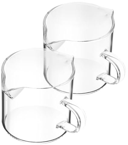 CONGARTENO 2pezzi Tazza Di Vetro Tazza Per Acqua Brocca Per Latte Brocca Per Caffè