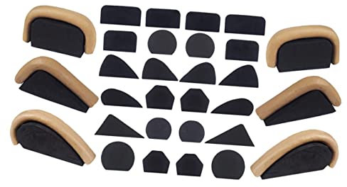 WEKAMOS Moldes para Asas de Tazas 24 Piezas Eva Resistentes a Deformaciones Herramienta para Hacer Mangos DIY Creación Arcilla