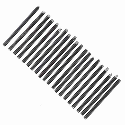 Fockety Kit di Scalpelli a Incudine Dal Design Speciale per Intaglio di Gioielli - 16 Pezzi Ideali per Gioielli Intagliati a Mano Fai-da-te, quantità di Metallo (20PCS)