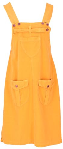 GURU SHOP Latzrock, Trägerkleid, Hippierock - Gelb, Damen, Size:M