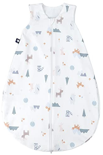Julius Zöllner Baby Sommerschlafsack aus 100Prozent Jersey Baumwolle, Größe 98 , Standard 100 by OEKO-TEX, Little Fox