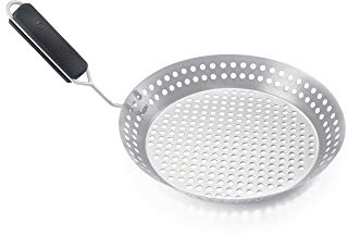 Outset Grill Skillet With Removable Handle, Stainless Steel