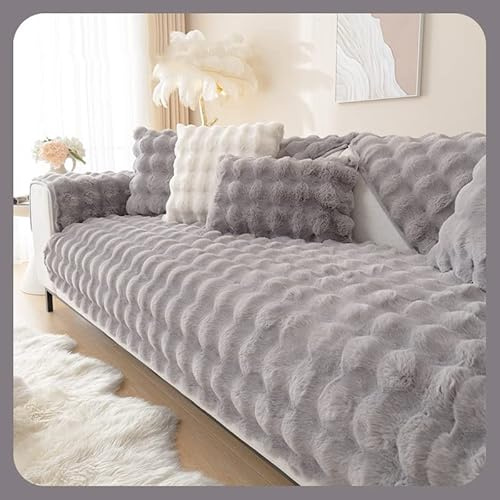 WYJHNLBEDC Sofa/Couch überzug/überwurf/überwurfdecke, Sofaschutz Hund | Warmer Super Weicher Plush Sofabezug für L Form/U Form/Ecksofa 3/2/1 Sitzer, Kratzschutz Katze