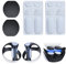 TiMOVO Protezione dell'Obiettivo per PS VR2 e Cuscinetti in Silicone per Controller, Accessori Protettivi per Controller PS VR2 Copertura Antipolvere per Obiettivo Cappuccio Protettivo, Bianco e Nero