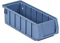 Regalkasten 300 SN mit Etikett & Schutzhaube | HxBxT 9x11,7x30cm | 2 Liter | Sichtlagerkasten, Sortimentskasten, Sortimentsbox, Kleinteilebox