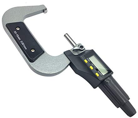 Bügelmessgeräte 0-25mm 25-50mm 50-75mm 75-100mm Elektronisches Außendurchmesser 0,001 mm Digital-Mikrometer-Messgerät Micrometer Messwerkzeug (Color : 50 75mm Standard)