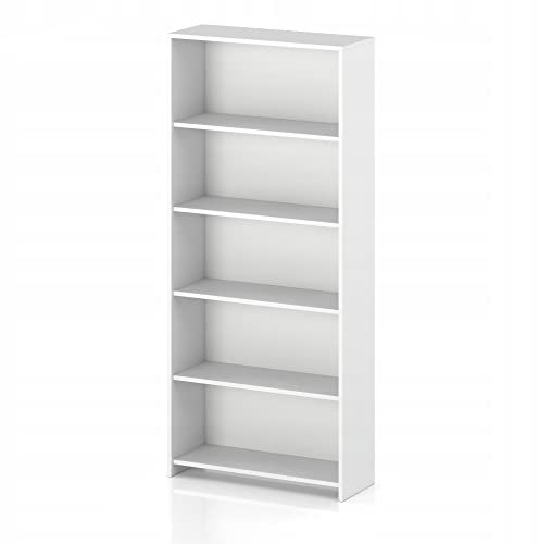 VBChome Bücherregal 70 x 180 x 30 cm Weiß Bücherregal mit 4 Fächern Standregal Büroregal Regal Mehrzweckschrank für Flur Schlafzimmer Wohnzimmer Kinderzimmer (Weiß, 70 cm)