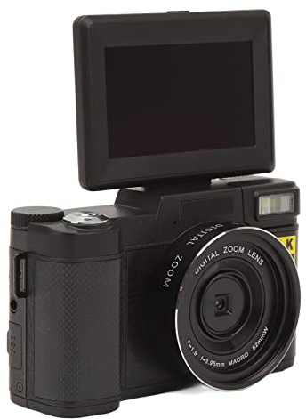 Appareil Photo Vlogging 48MP, Appareil Photo Numérique 4K Anti-secousses Zoom Numérique 16X avec écran IPS 3,2 Pouces pour la Photographie et la Vidéo, Appareil Photo Compact