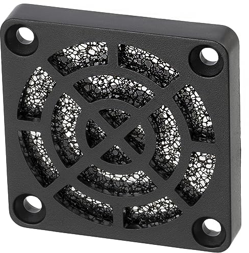 AERZETIX - C15112-40 x 40 mm protective grille for PC fan computer fan with dust filter for PC computer case - filter tight 30 ppi - made of plastic - colour black