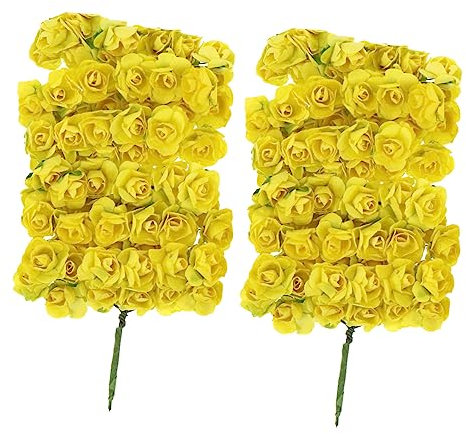 ifundom 144 Stück Zarte Rosenblätter Aus Papier Künstliche Papierblumen Blumenstrauß Dekoration Fühlt Sich An