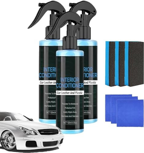 EXQST Leder Conditioner Touch Up Spray und Reiniger Auto Leder Reiniger Autositz Polsterreiniger Ledermöbel Politur und Reiniger