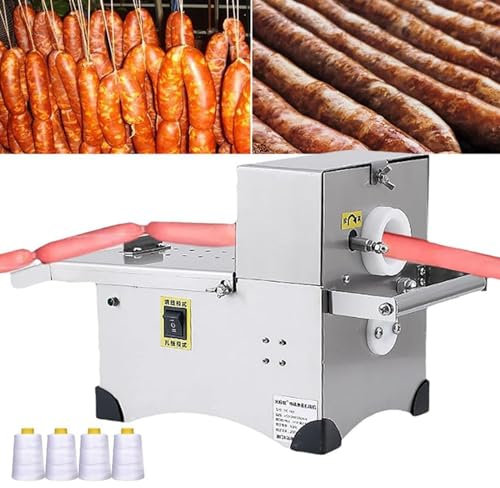 ZXSYYDS Stainless Steel Sausage Tying Knotting Machine,Electric Sausage Tying Machine,Maker Meat Stuffer Accessories for DIY Sausage,Commercial Sausage Linker Machine for Restaurant