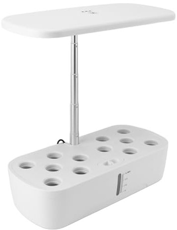 Dpofirs de Cultivo Hidropónico de 12 Cápsulas, Kit Inteligente de Jardín de Hierbas con Luz LED, Jardín Interior, Control Automático de Agua, Cultivador Hidropónico Inteligente