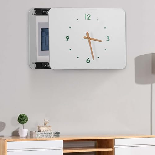 cache tableau electrique decoratif Couvercle de boîte de disjoncteur décoratif moderne Push-Pull, Couvercle de panneau électrique pour cacher les images, couvrir les peintures et les accrocher, Boîte