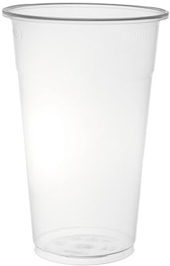 daybays Trinkbecher 500 ml Ø9 cm, 100 Stück, Transparent | Plastikbecher, Einwegbecher, Kaltgetränkebecher, Partybecher und Ausschankbecher