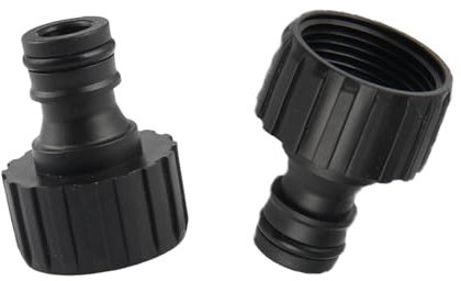 3/4 inch Hose Connector Threaded Faucets Adapter Outdoor Hose Faucet Adapter, Used for Threaded Faucet Adapter, Hose Quick Connector (2PCS)