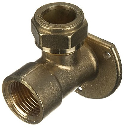 ODSUPPLIES - Bag of 10-15mm x 1/2 Compression Wallplate Elbow | Also Available in 22mm x 3/4 Inch BSP