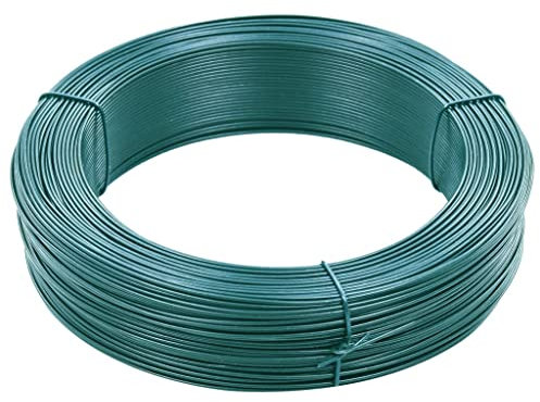 Lauuoeriau Furniture Select-Zaun Bindedraht 250m 0,9/1,4mm Stahl schwärzlichgrün