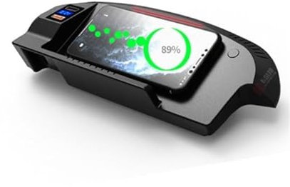 MEXWLOP Being Up Car Wireless Charger, ford, for Mustang, 2015-2020 Car QI Wireless Charger Panel Phone Charging Pad 15W All Qi compatible phones Car Wireless Charger