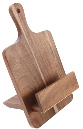 ULTECHNOVO Küchenbuchhalter Aus Holz Für Kochflächen Wand-kochbuchständer Rustikales -präsentationsregal Aus Holz Für Zuhause Und Restaurant