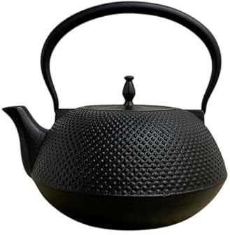 Japanese Cast Iron Tea Kettle – 1.5L Nambu Tetsubin with Arare Pattern