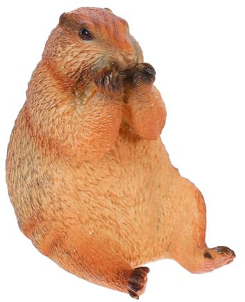 SUPVOX Marmotta Giocattolo Realistico in Pvc Statua Da Giardino Per Decorazioni Da Esterno Animale Finto Per Casa e Ufficio Riproduzione Da Collezione
