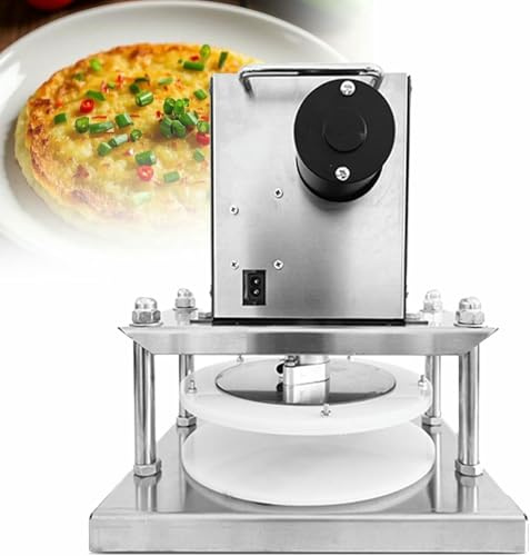 OJHGRDFV Electric Rolling Pin, Pasta Making Tool, Adjustable Stainless Steel Pizza Maker, Stainless Steel Electric Pizza Dough Press Machine, Easy to Clean