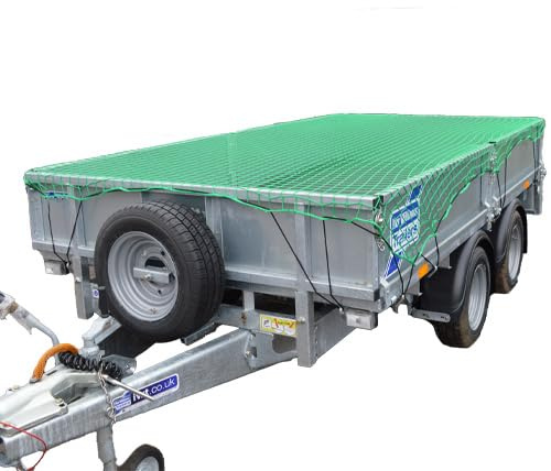 3m x 4m Cargo Net, 9' x 12' 5 Large Trailer, Elasticated, fits Ifor Williams