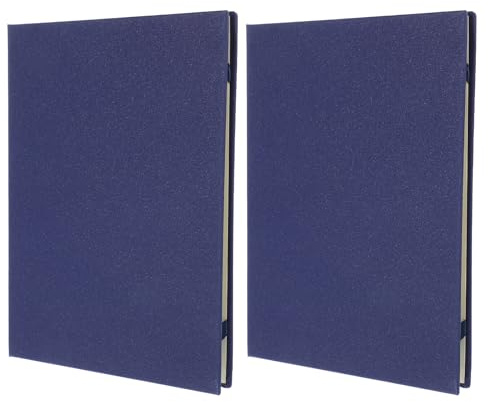 COHEALI 2pezzi Cartelle Porta-diplomi Scolastici Blu Cartelle Porta-certificati Fessure Angolari per Documenti in Formato Lettera Protezione per Certificati di Premiazione e Onore