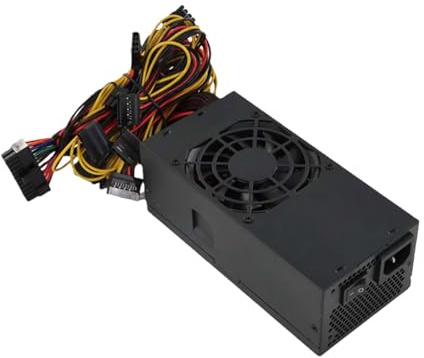 TFX - Fuente de alimentación de 400 W, 400 W, 110-240 V con ventilador de escape de 8 cm para carcasa de PC pequeña, accesorios de escritorio