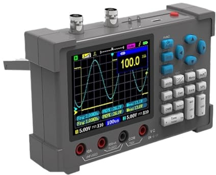 Osciloscopio multímetro generador de señal 3,2 pulgadas IPS osciloscopio de mano 120Mhz 250MSa/s oscilómetro de doble canal