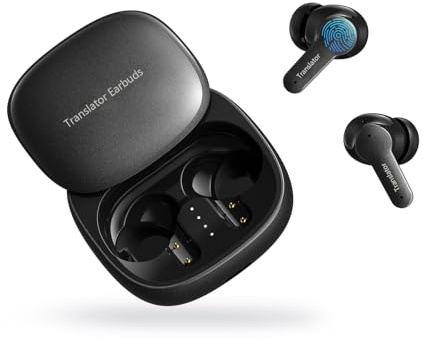 Wooask M3 AI Kopfhörer Übersetzer, 3-in-1 Echtzeit Sprachübersetzer Kopfhörer mit 144 Sprachen, 48H Bluetooth 5.4 Kopfhörer Offline, 5 Übersetzungsmodi Ideal für Reisen Learning (Schwarz-2026)