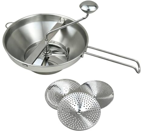 Passaverdure Manuale Professionale, Grande | Versatile, Passaverdure in Acciaio Inox, Antiruggine, per Campeggio, Famiglie