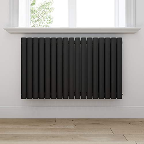 SONNI Badheizkörper Mordern Heizkörper Röhren 600x1003mm Doppellagig Badezimmer/Wohnraum Seitenanschluss Anthrazit Badheizkörper Radiator