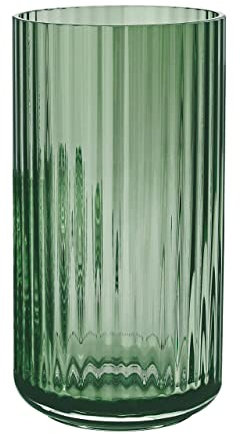 Lyngby Porcelæn Vase H20.5 cm Lyngby aus mundgeblasenem Glas zeitlos, grün