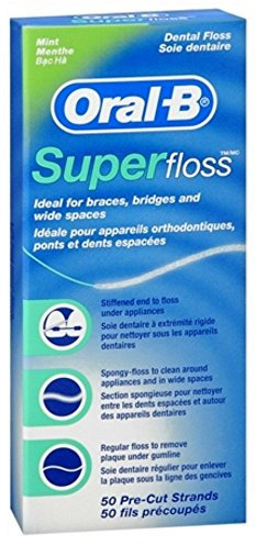 Oral-B Super Floss 50 Stück vorgeschnitten, 100 g, 013-6440 * 6, 6 Stück