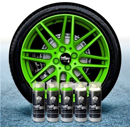 Sophisticauto Pacco Vernice Removibile Full Dip da 5 Verde Fluo