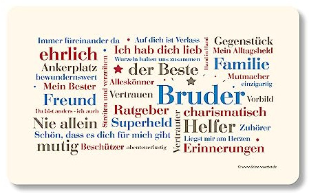 Frühstücksbrettchen Bruder Wörter
