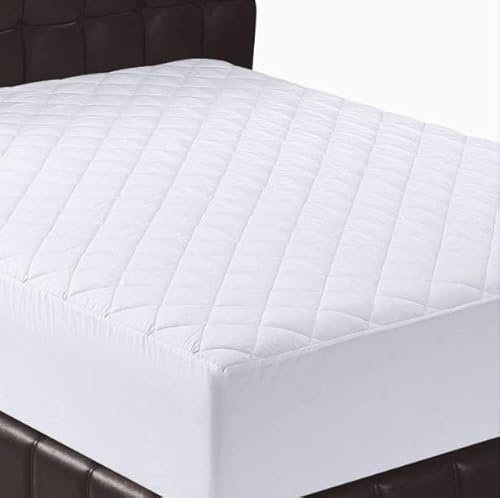 Prime Linens Quilted Fitted Mattress Protector Bedding Mattress Cover Topper Protection Extra Deep Stretches 35Cm Great Fit (Double, 138x190Cm)